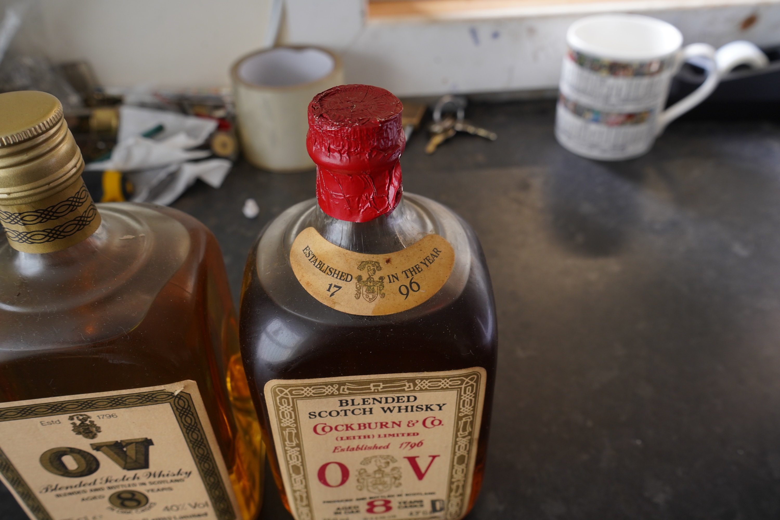 Two bottles of Cockburn scotch whisky